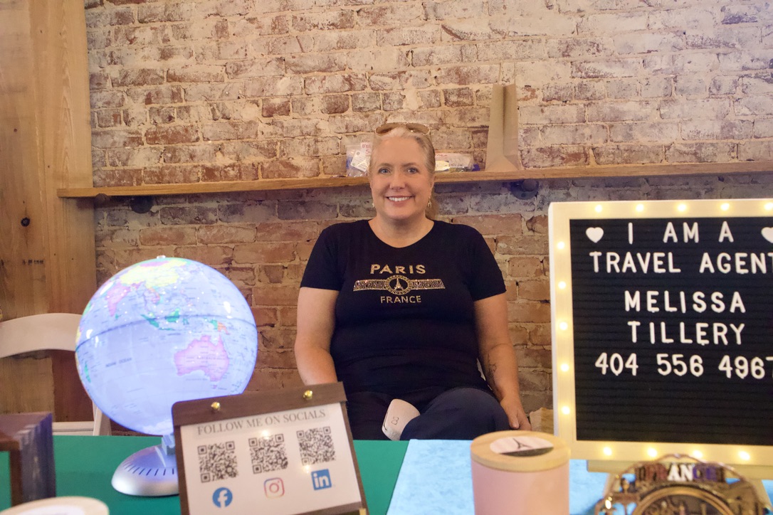 Travel By Tillery at a Tall Pine Events market